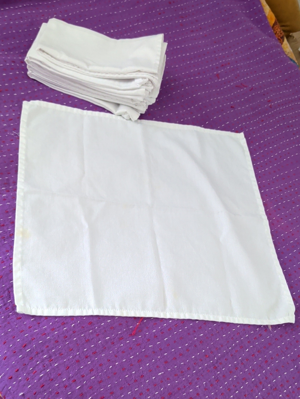 White Cotton Napkins - Set